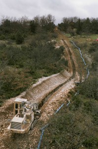 Trancheuse TESMEC 1150. Les Grads - Eau Potable